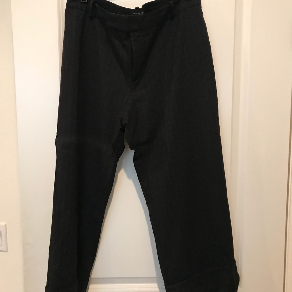 Banana Republic pinstripe cropped, cuffed Capri